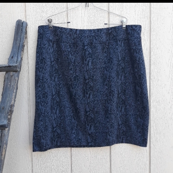 Style & Co Plus Size Animal Snake Print Skirt - 2X - Picture 1 of 4